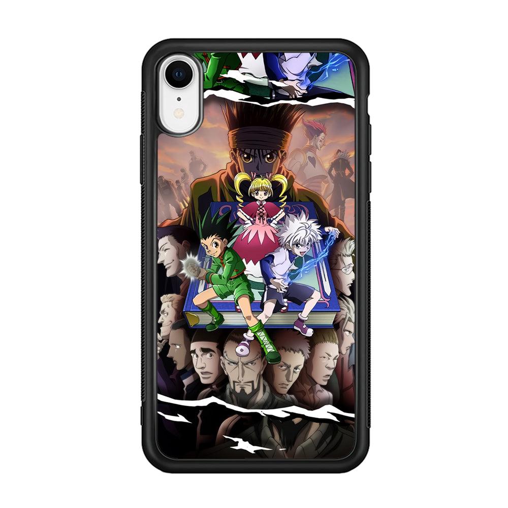 Hunter x Hunter Book of Secret iPhone XR Case-Rubber Black (2D Case)-Oxvistore