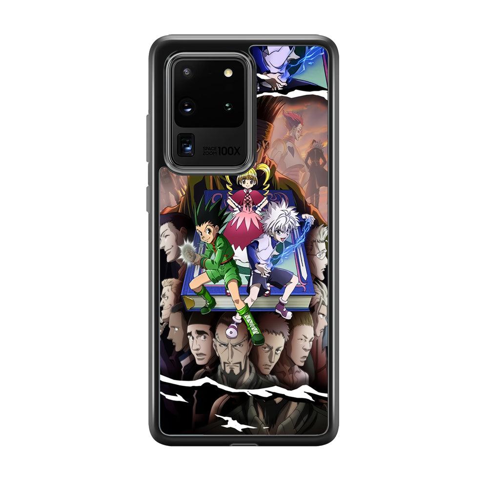 Hunter x Hunter Book of Secret Samsung Galaxy S20 Ultra Case-Rubber Black (2D Case)-Oxvistore