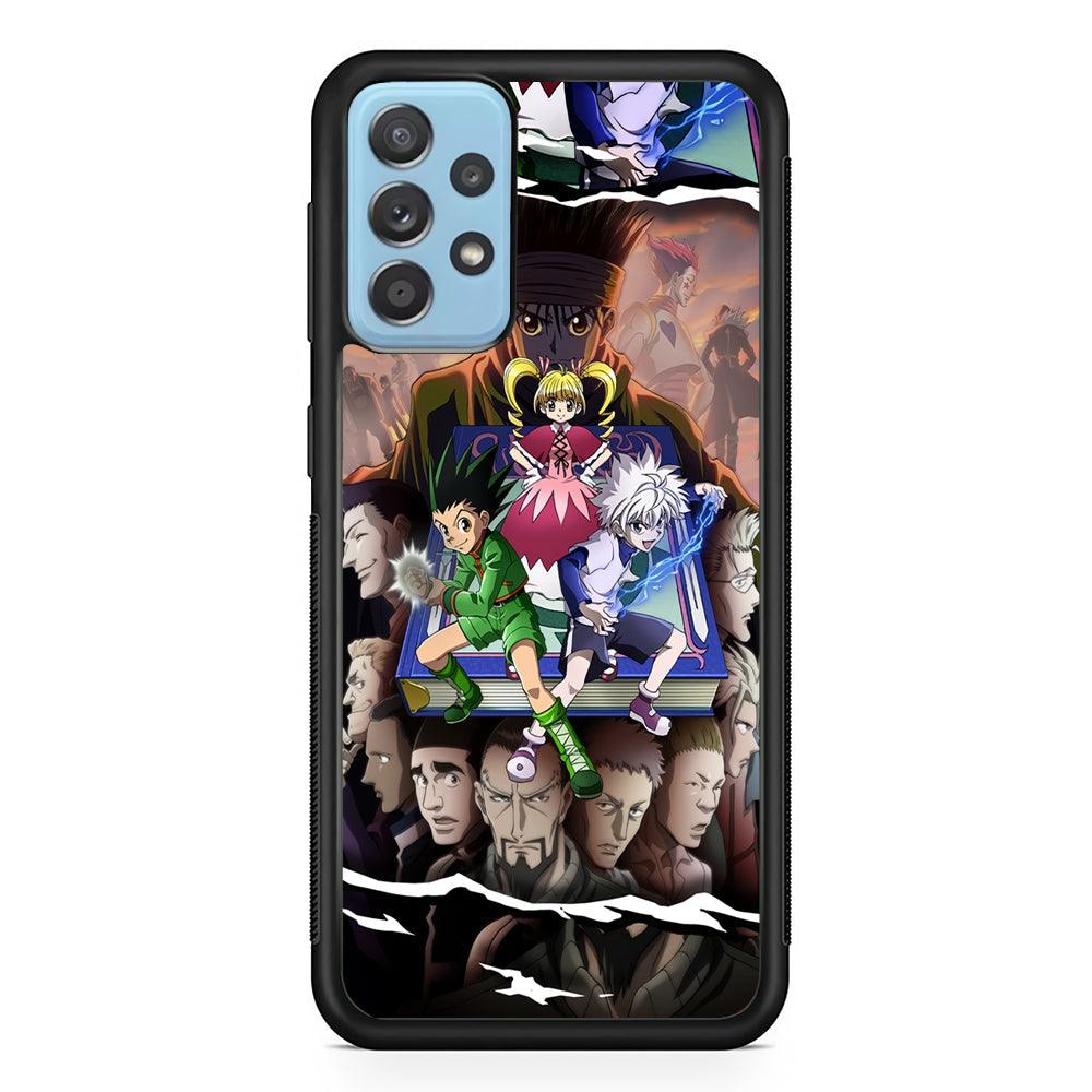 Hunter x Hunter Book of Secret Samsung Galaxy A72 Case-Rubber Black (2D Case)-Oxvistore