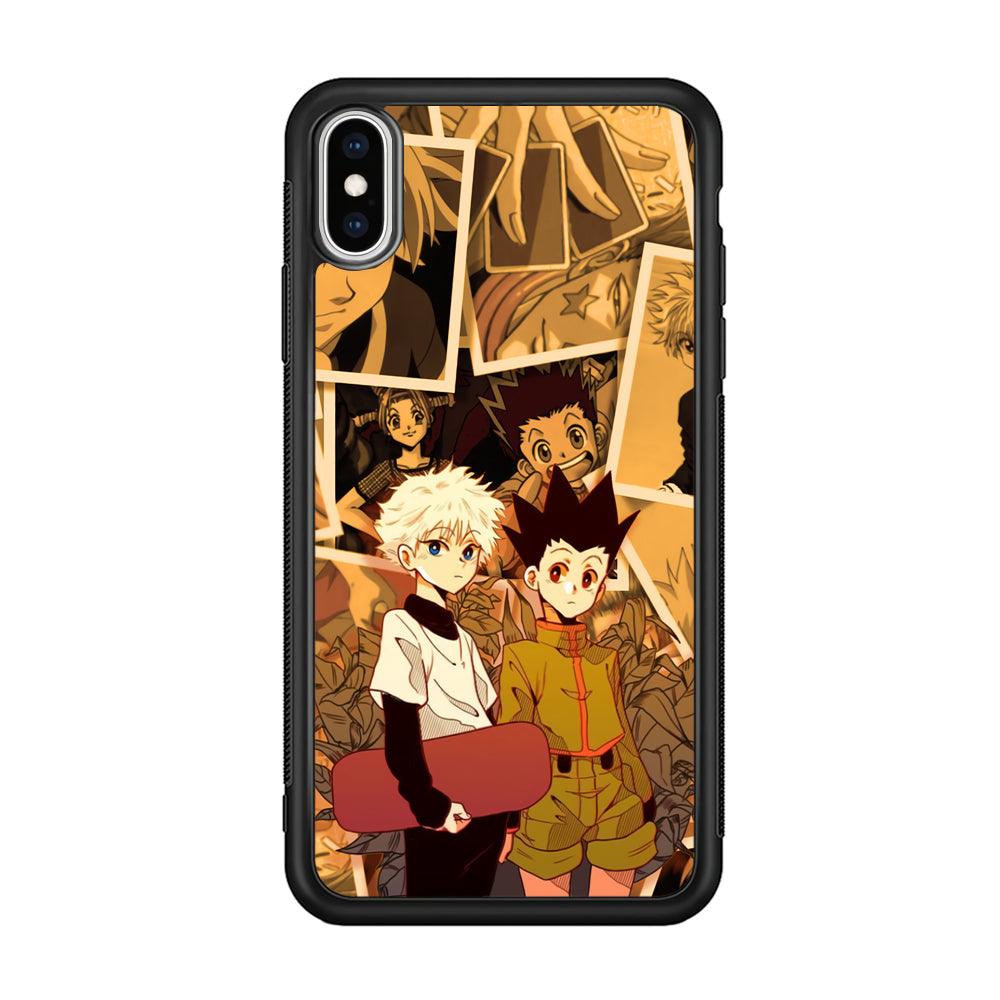 Hunter x Hunter The Comrade Assembly iPhone Xs Max Case-Rubber Black (2D Case)-Oxvistore