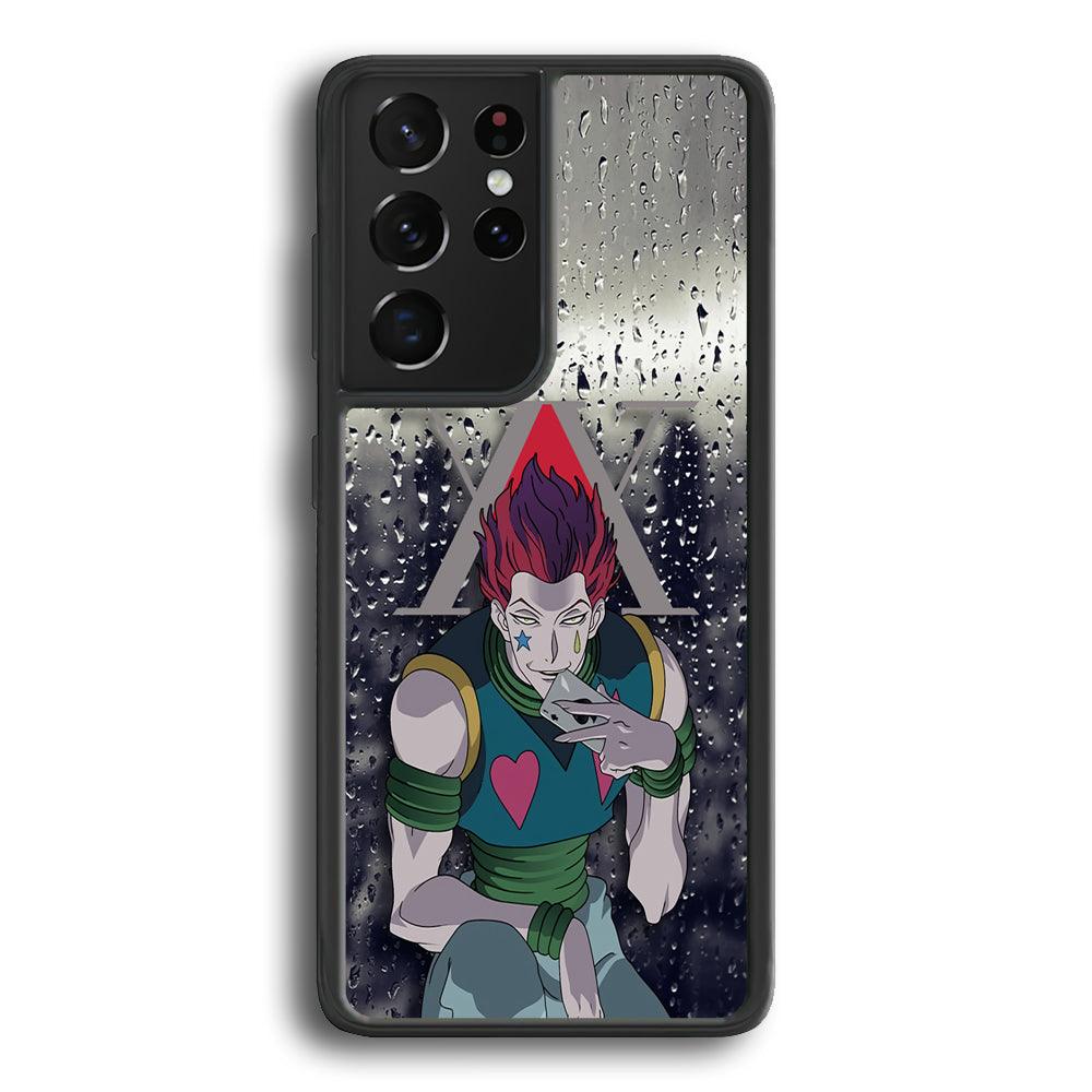 Hunter x Hunter a Day with Hisoka Samsung Galaxy S23 Ultra Case-Rubber Black (2D Case)-Oxvistore