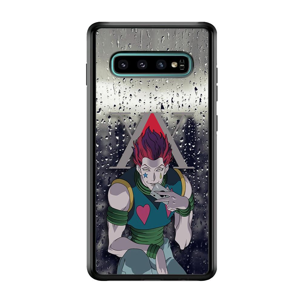 Hunter x Hunter a Day with Hisoka Samsung Galaxy S10 Case-Rubber Black (2D Case)-Oxvistore