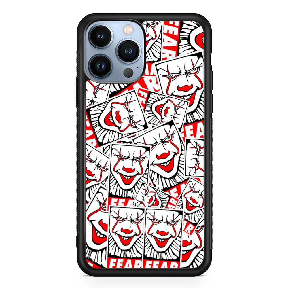 IT Fear Smile iPhone 14 Pro Max Case-Rubber White (2D Case)-Oxvistore