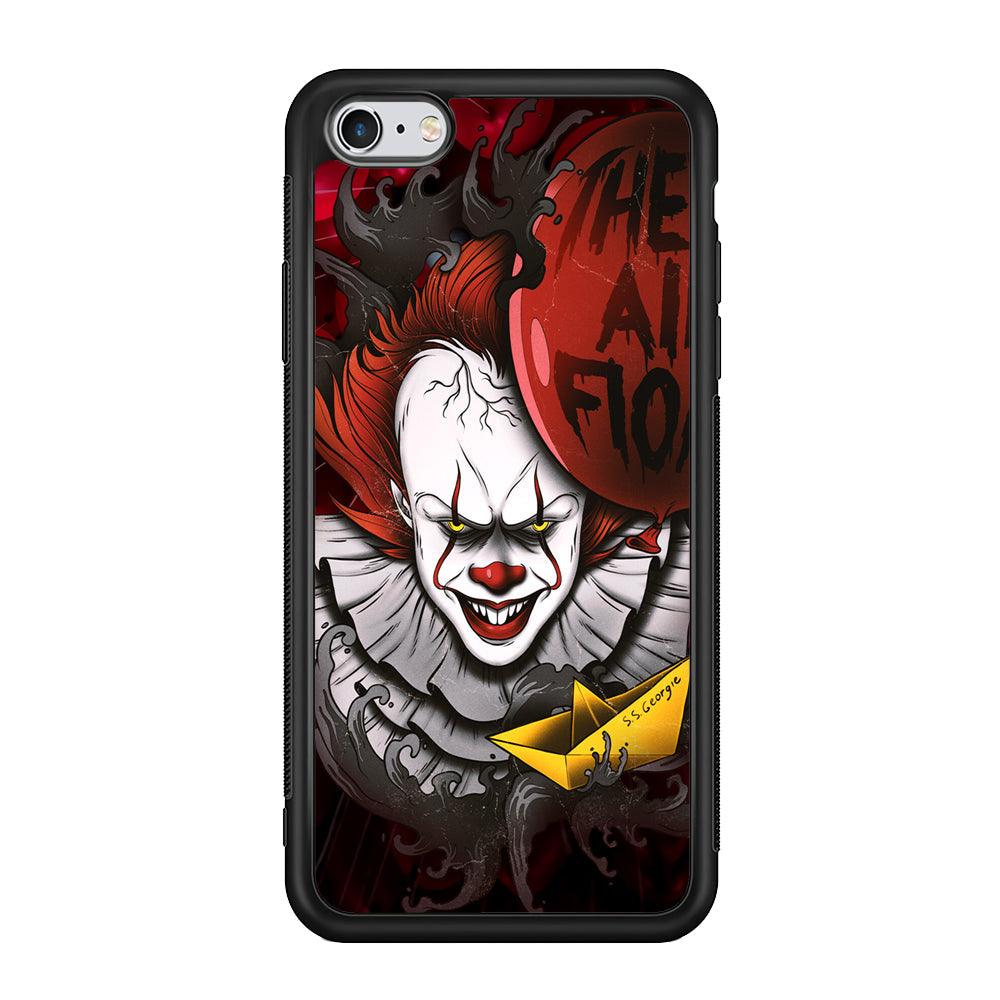IT Pennywise All Float iPhone 6 Plus | 6s Plus Case-Rubber Black (2D Case)-Oxvistore