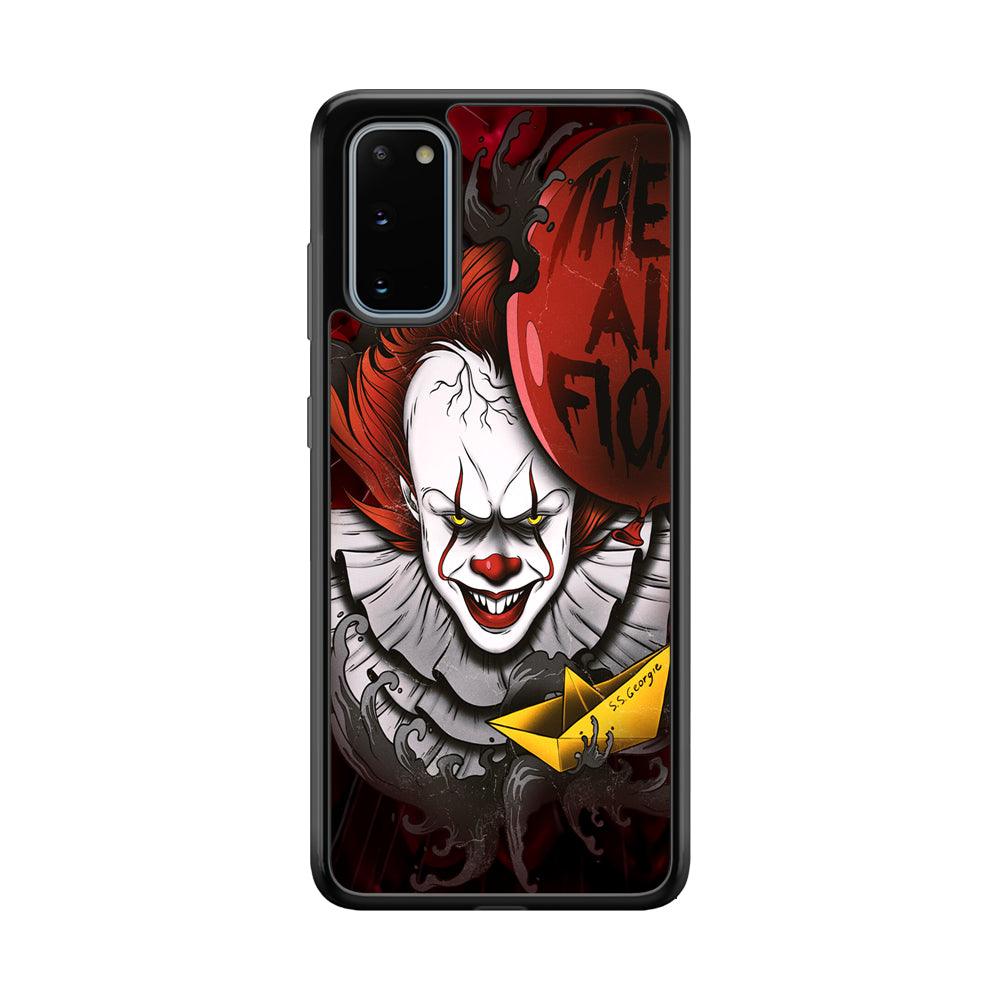 IT Pennywise All Float Samsung Galaxy S20 Case-Rubber Black (2D Case)-Oxvistore