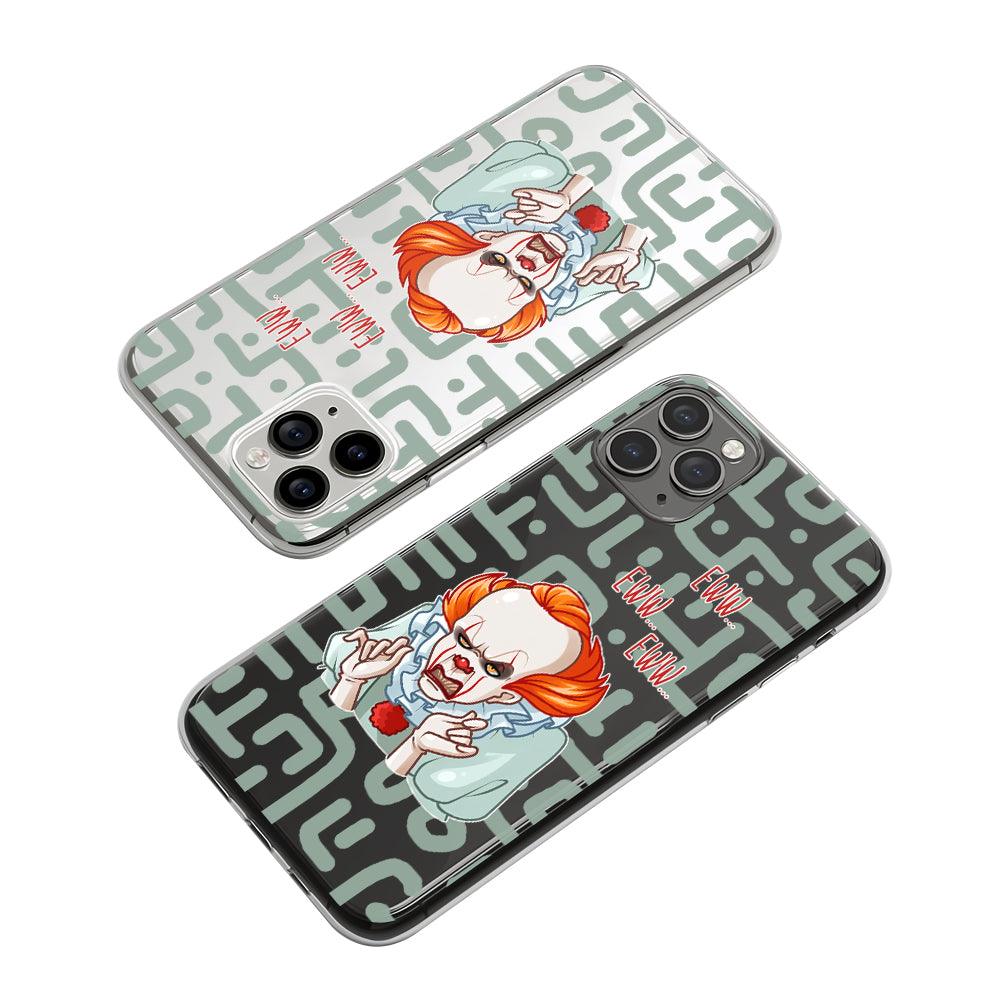 IT Pennywise Feeling Disgusted Clear Soft Case-Oxvistore