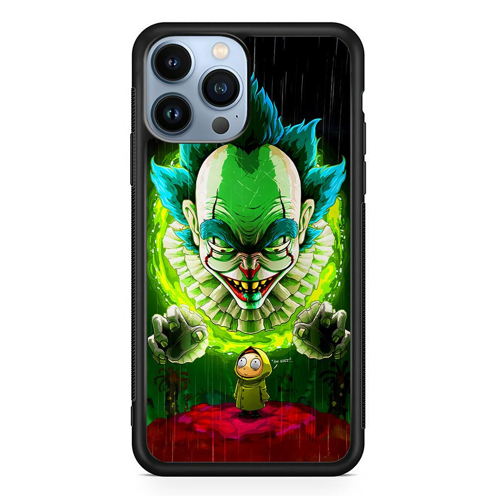 IT X Rick And Morty 2D Rubber Phone Case-Black-Oxvistore