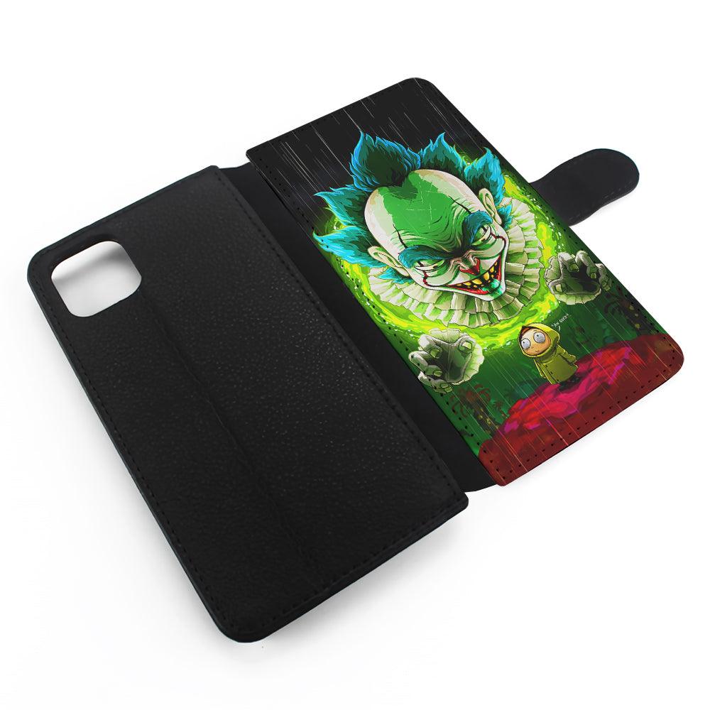 IT X Rick And Morty Flip Wallet Phone Case-Oxvistore