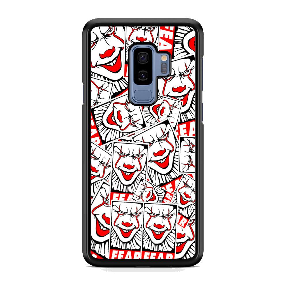 IT Fear Smile Samsung Galaxy S9 Plus Case-Rubber Black (2D Case)-Oxvistore