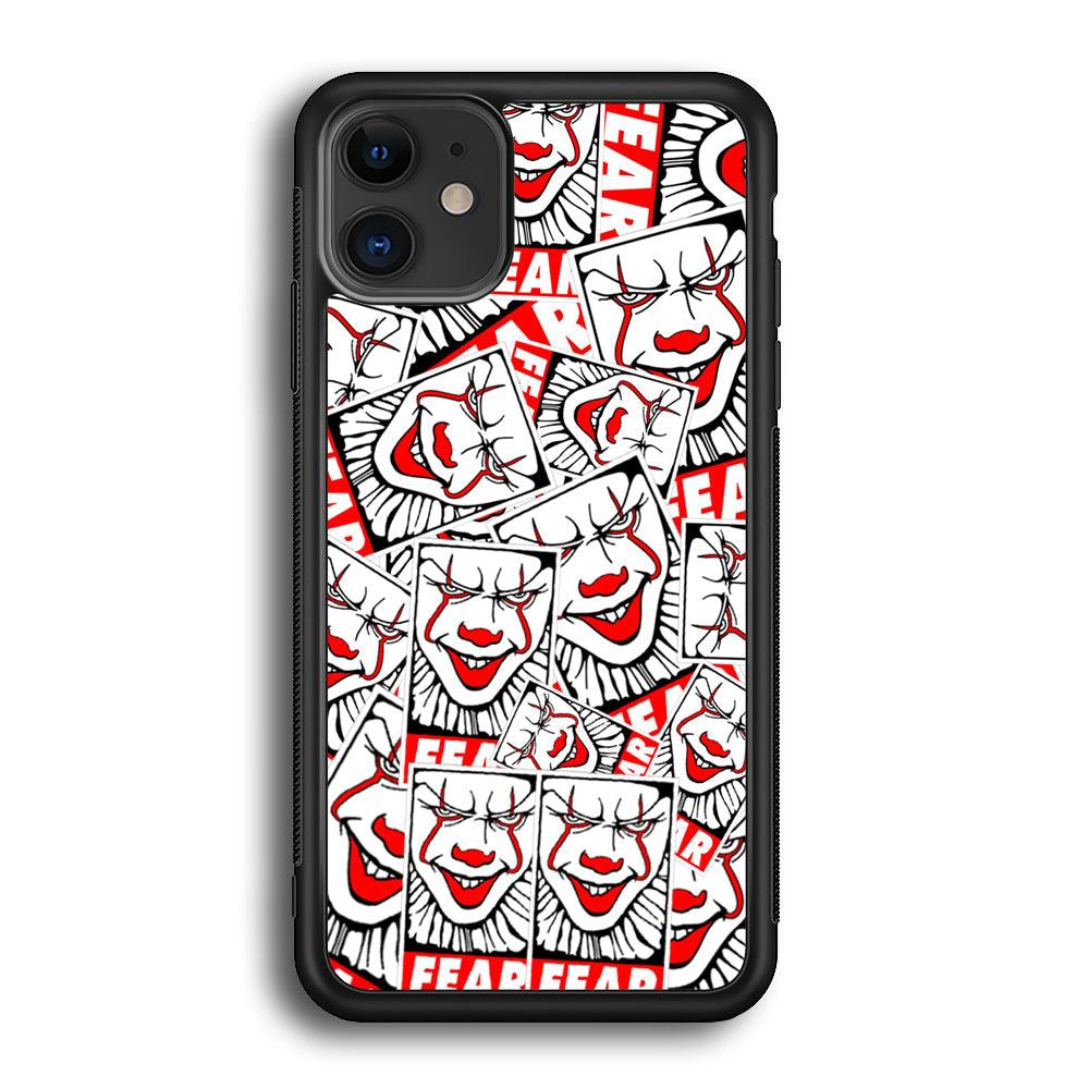 IT Fear Smile iPhone 12 Case-Rubber Black (2D Case)-Oxvistore
