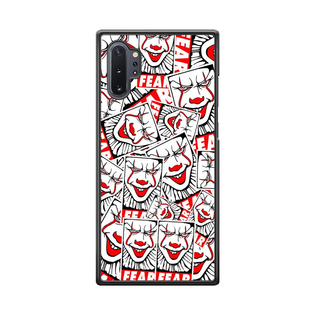 IT Fear Smile Samsung Galaxy Note 10 Plus Case-Rubber Black (2D Case)-Oxvistore