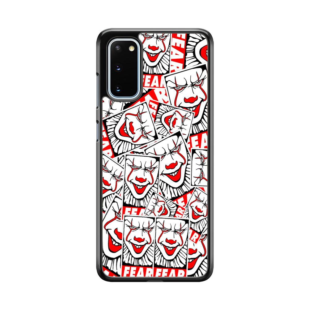 IT Fear Smile Samsung Galaxy S20 Case-Rubber Black (2D Case)-Oxvistore
