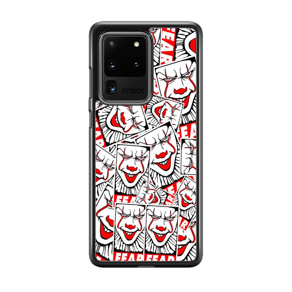 IT Fear Smile Samsung Galaxy S20 Ultra Case-Rubber Black (2D Case)-Oxvistore