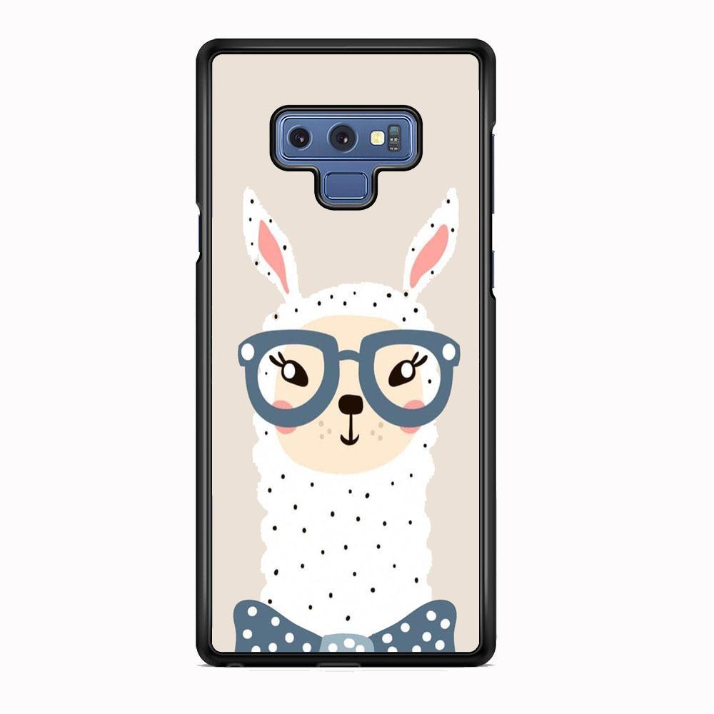 Ilama, Tell Me a Story Samsung Galaxy Note 9 Case-Rubber Black (2D Case)-Oxvistore