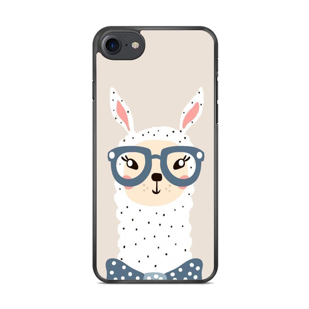 Ilama, Tell Me a Story iPhone 8 Case-Rubber Black (2D Case)-Oxvistore