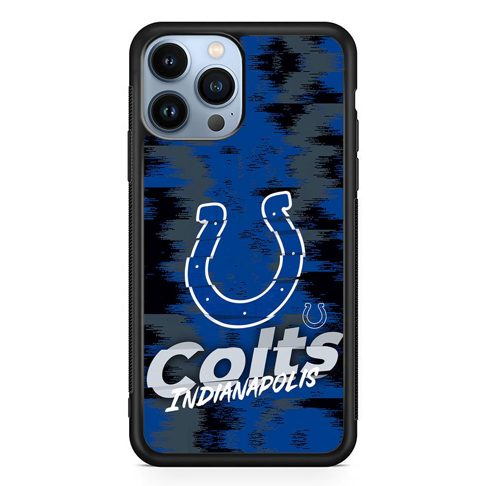 Indianapolis Colts Abstract Color 2D Rubber Phone Case-Black-Oxvistore