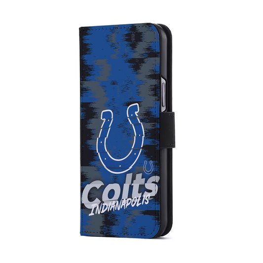Indianapolis Colts Abstract Color Flip Wallet Phone Case-Oxvistore