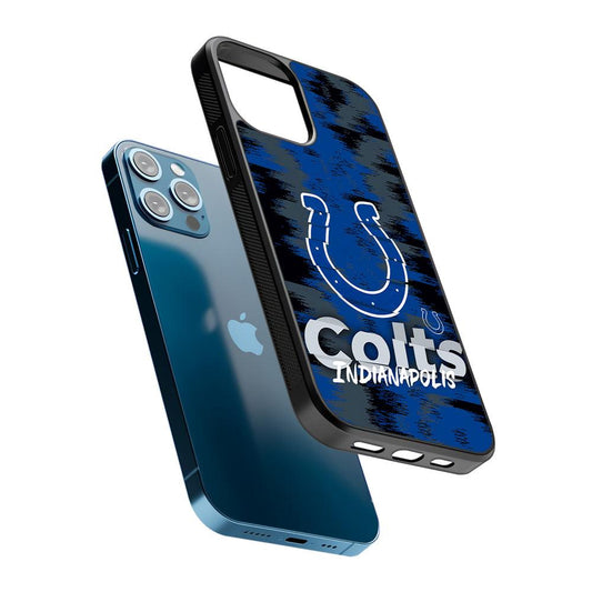 Indianapolis Colts Abstract Color 2D Rubber Phone Case-Oxvistore