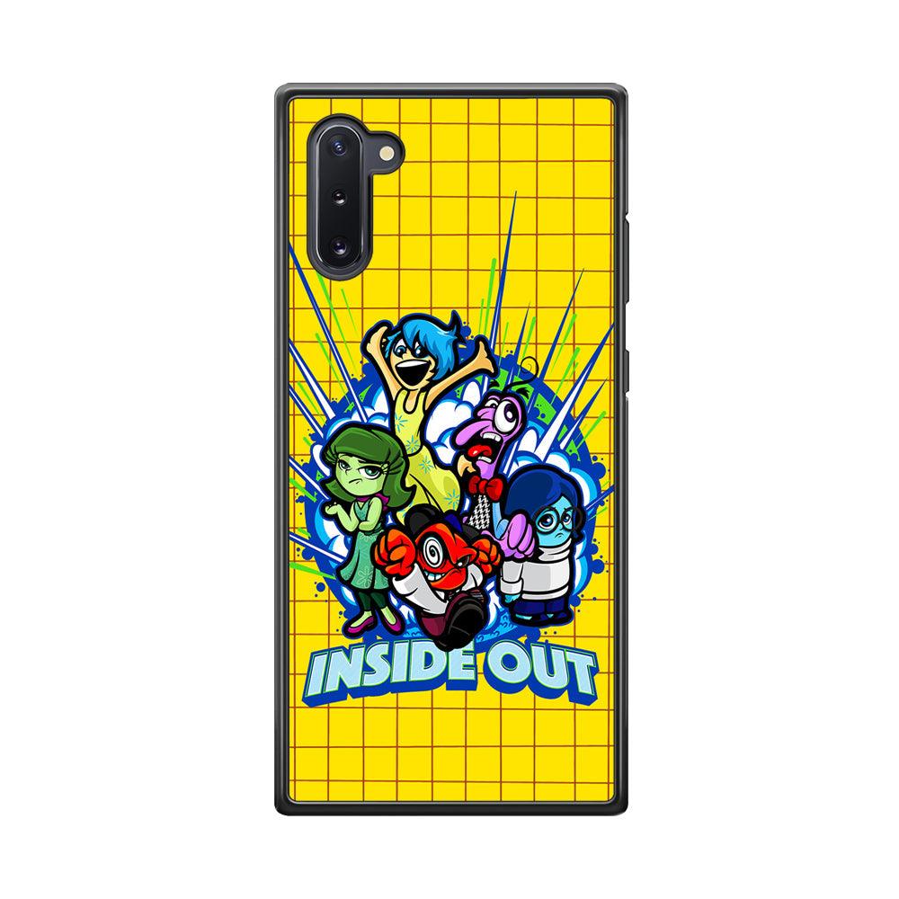Inside Out Emotional Outburst Samsung Galaxy Note 10 Case-Rubber Black (2D Case)-Oxvistore