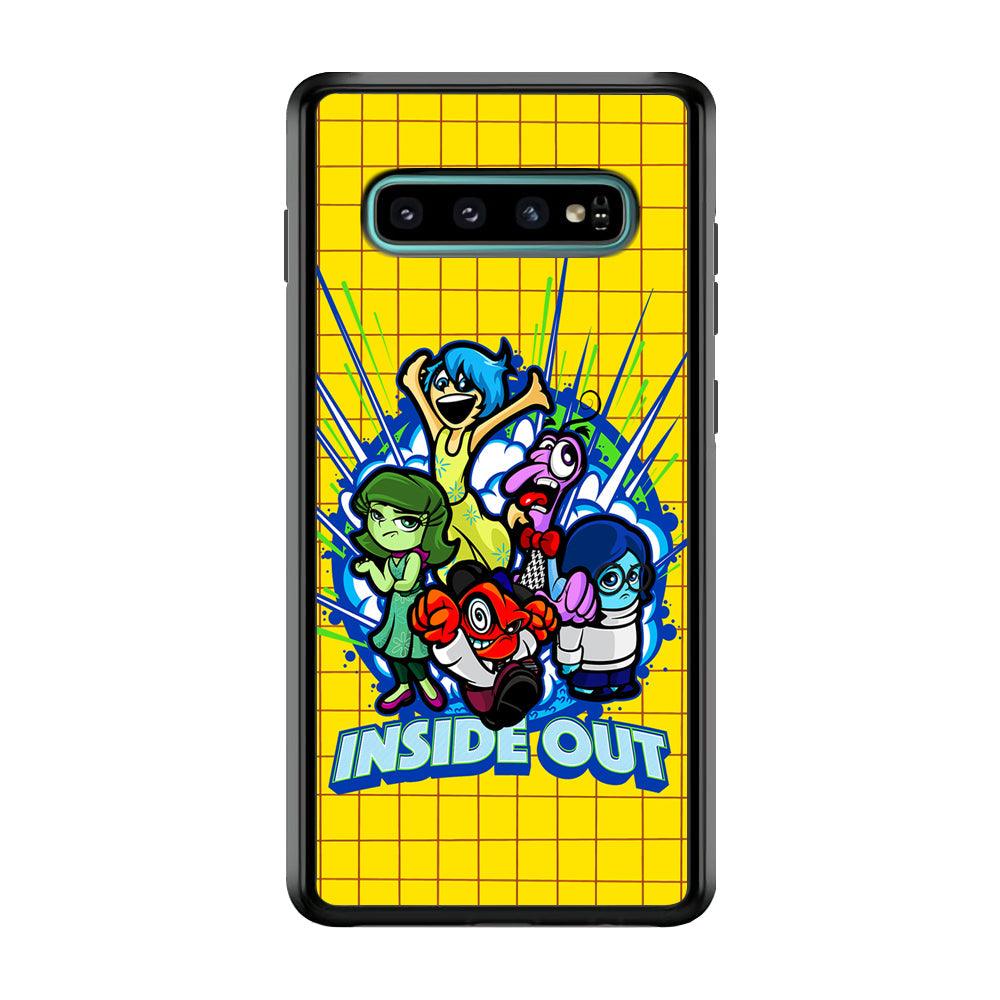 Inside Out Emotional Outburst Samsung Galaxy S10 Case-Rubber Black (2D Case)-Oxvistore