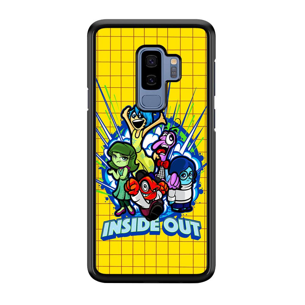 Inside Out Emotional Outburst Samsung Galaxy S9 Plus Case-Rubber Black (2D Case)-Oxvistore