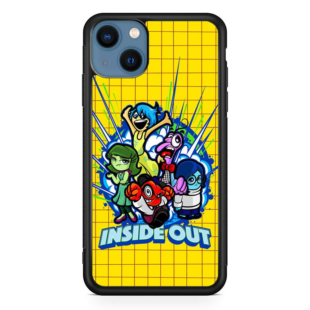Inside Out Emotional Outburst iPhone 14 Plus Case-Rubber Black (2D Case)-Oxvistore