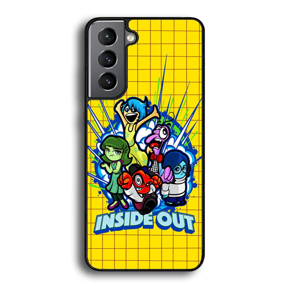 Inside Out Emotional Outburst Samsung Galaxy S21 Plus Case-Rubber Black (2D Case)-Oxvistore