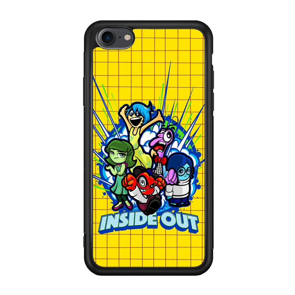 Inside Out Emotional Outburst iPhone 7 Case-Rubber Black (2D Case)-Oxvistore