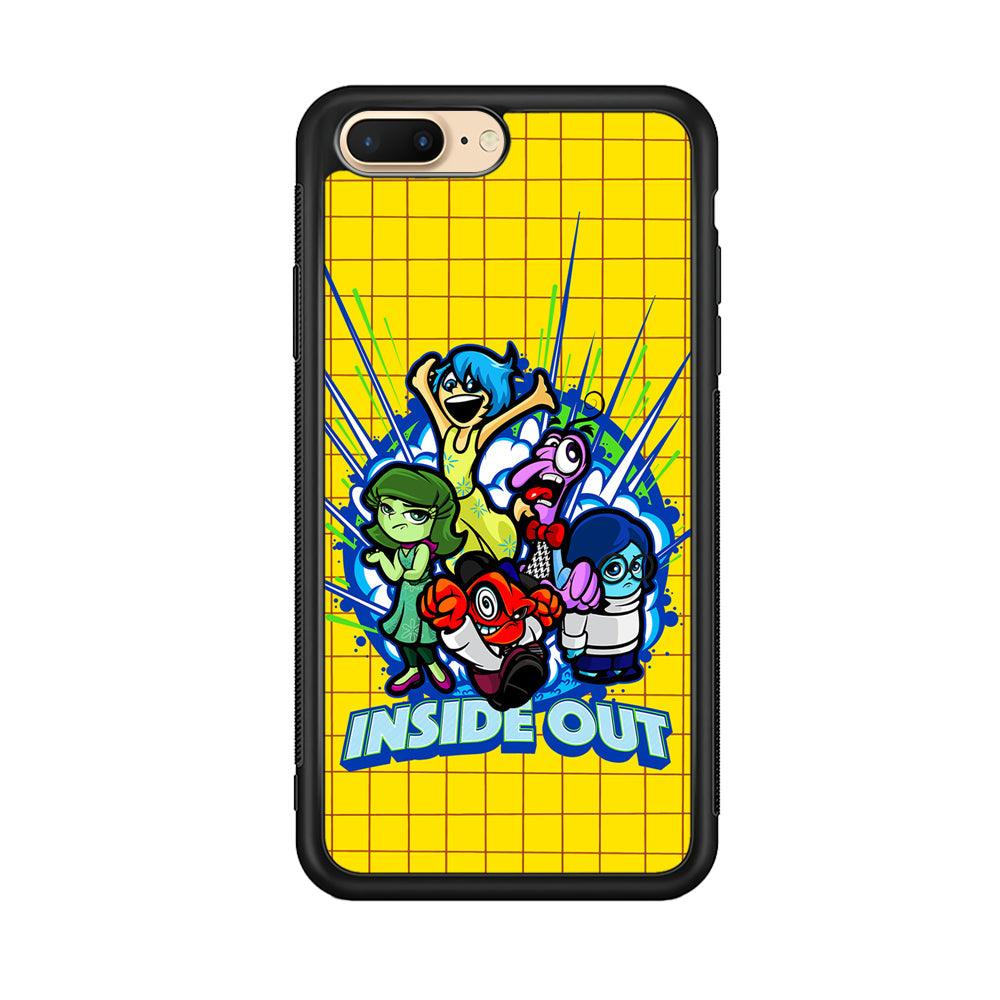 Inside Out Emotional Outburst iPhone 8 Plus Case-Rubber Black (2D Case)-Oxvistore