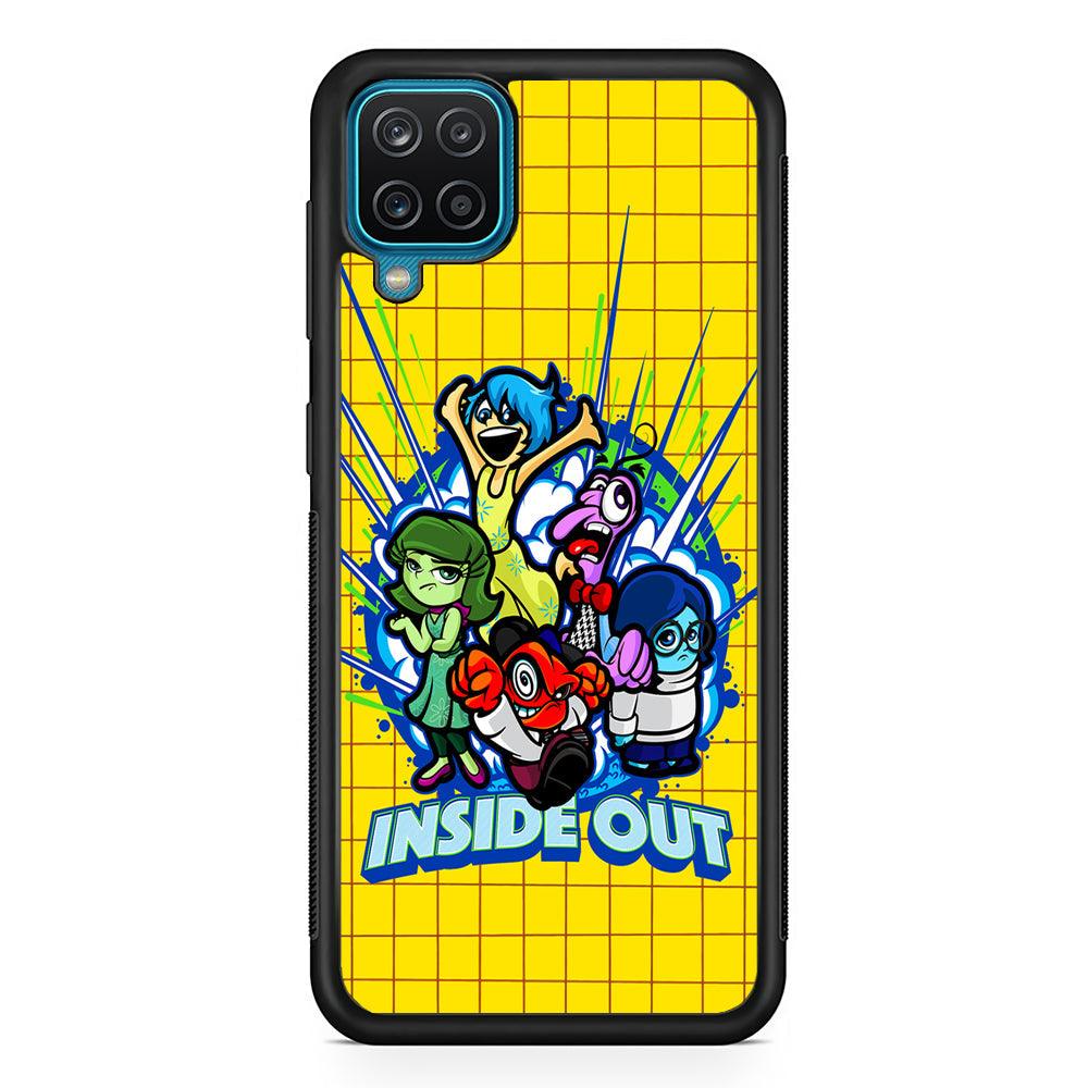 Inside Out Emotional Outburst Samsung Galaxy A12 Case-Rubber Black (2D Case)-Oxvistore
