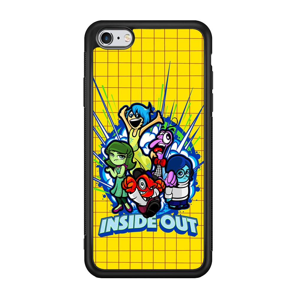 Inside Out Emotional Outburst iPhone 6 Plus | 6s Plus Case-Rubber Black (2D Case)-Oxvistore