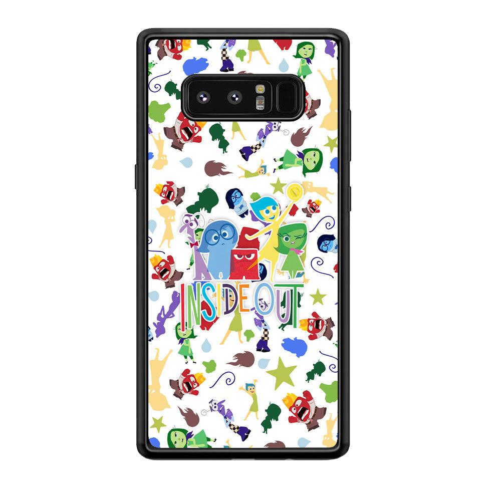 Inside Out Express Yourself Samsung Galaxy Note 8 Case-Rubber Black (2D Case)-Oxvistore