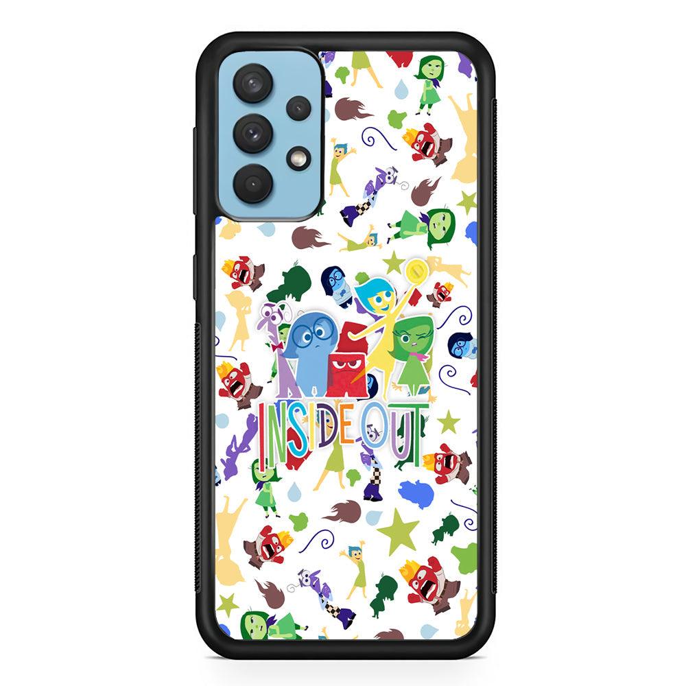 Inside Out Express Yourself Samsung Galaxy A32 Case-Rubber Black (2D Case)-Oxvistore