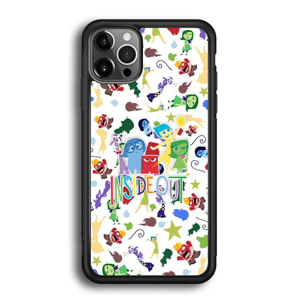 Inside Out Express Yourself iPhone 12 Pro Case-Rubber Black (2D Case)-Oxvistore