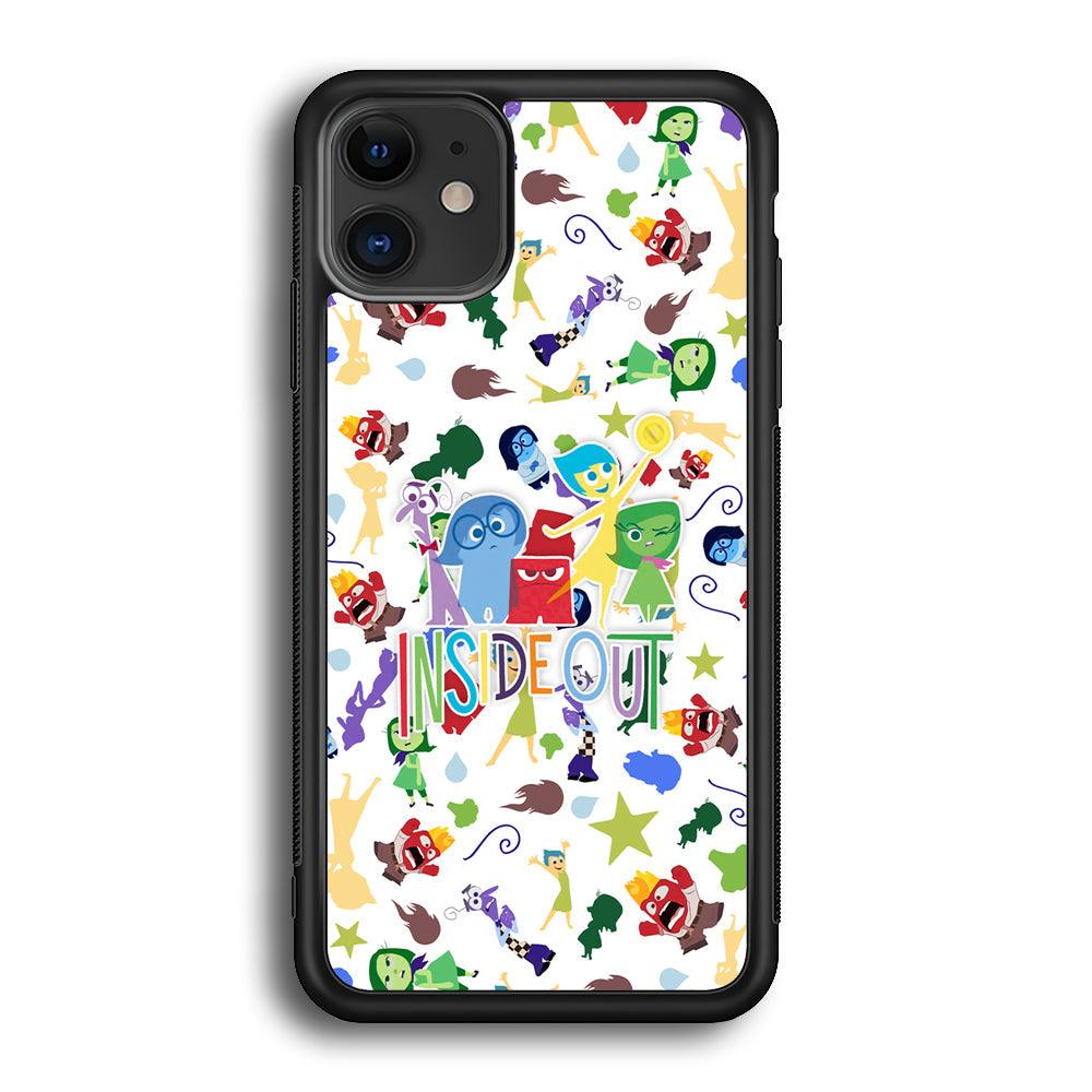 Inside Out Express Yourself iPhone 12 Case-Rubber Black (2D Case)-Oxvistore