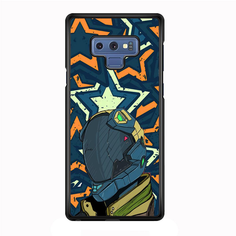 Intergalactic Hunter Samsung Galaxy Note 9 Case-Rubber Black (2D Case)-Oxvistore