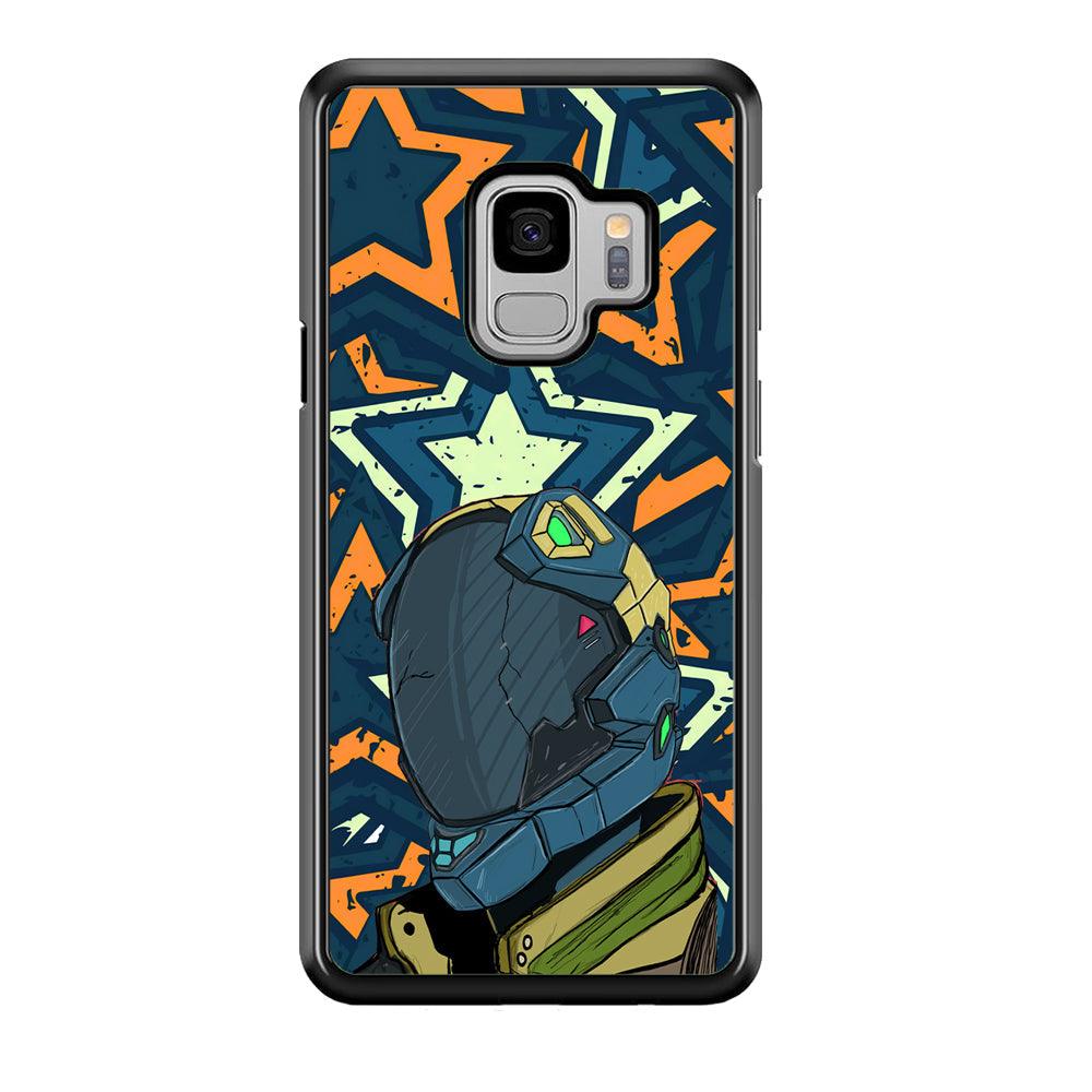 Intergalactic Hunter Samsung Galaxy S9 Case-Rubber Black (2D Case)-Oxvistore