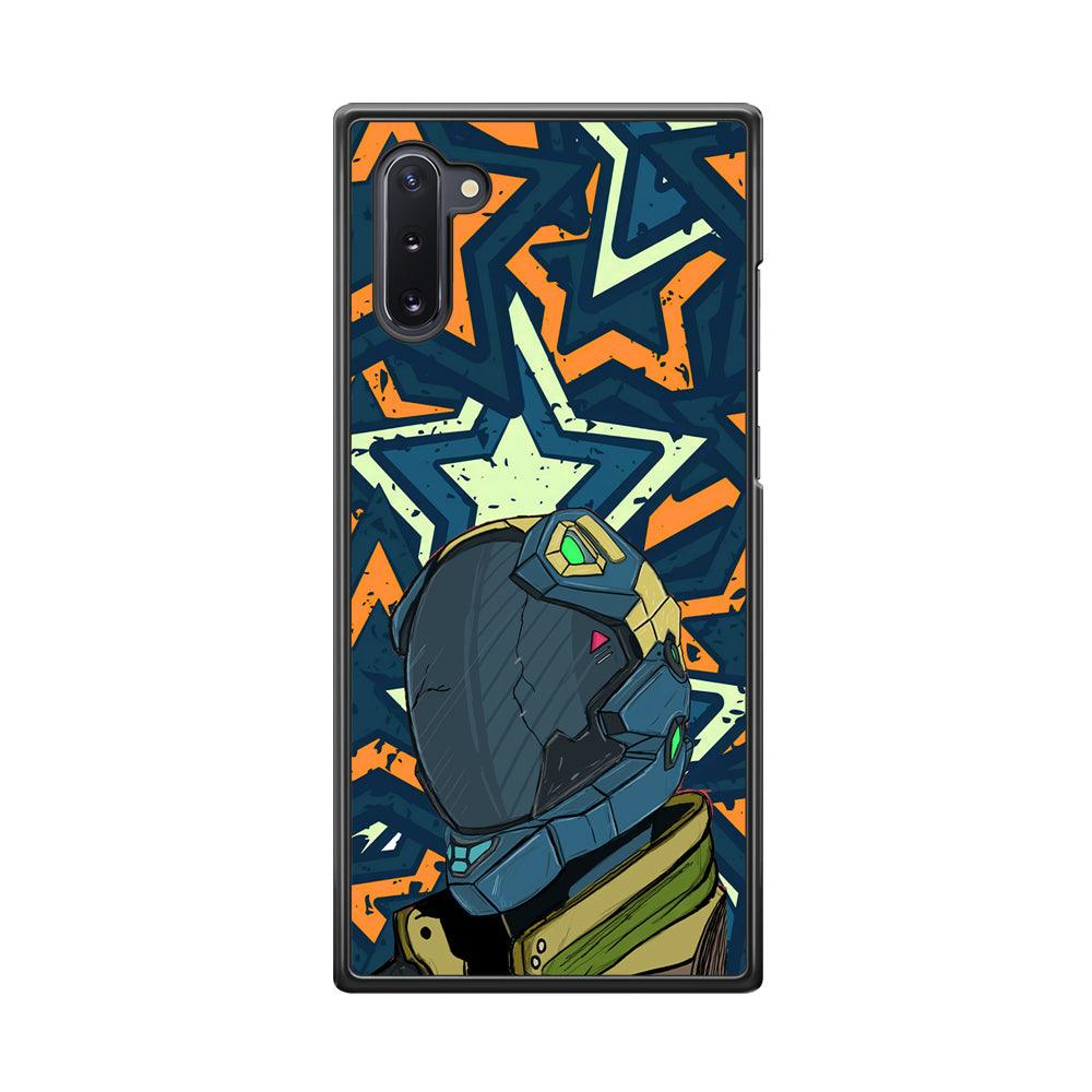 Intergalactic Hunter Samsung Galaxy Note 10 Case-Rubber Black (2D Case)-Oxvistore