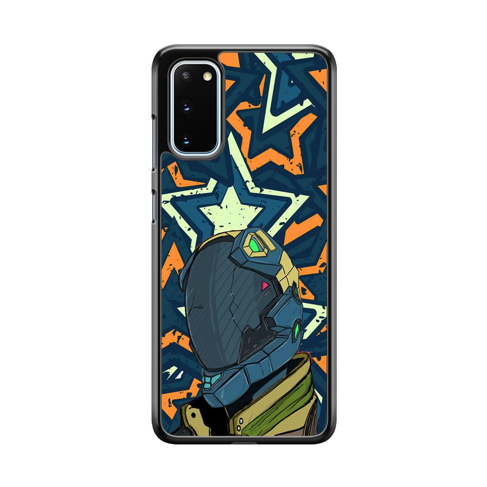 Intergalactic Hunter Samsung Galaxy S20 Case-Rubber Black (2D Case)-Oxvistore