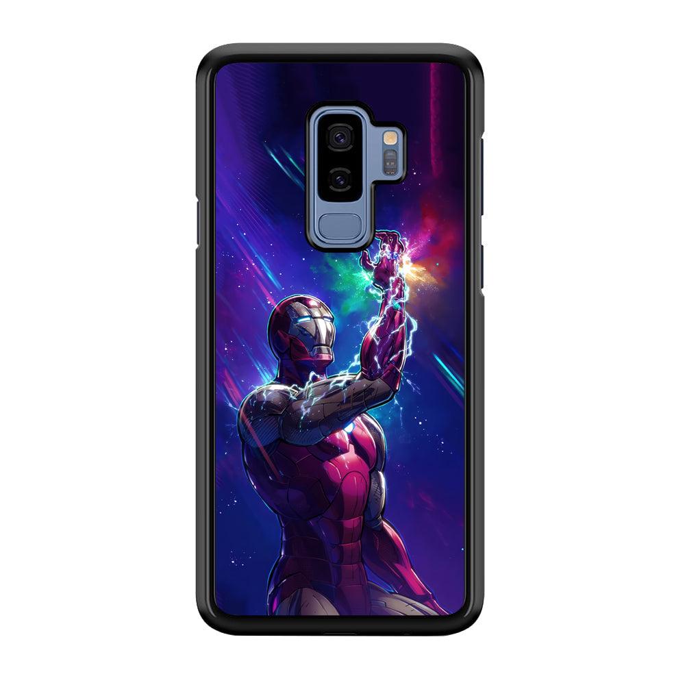 Iron Man Power of Infinity Samsung Galaxy S9 Plus Case-Rubber Black (2D Case)-Oxvistore