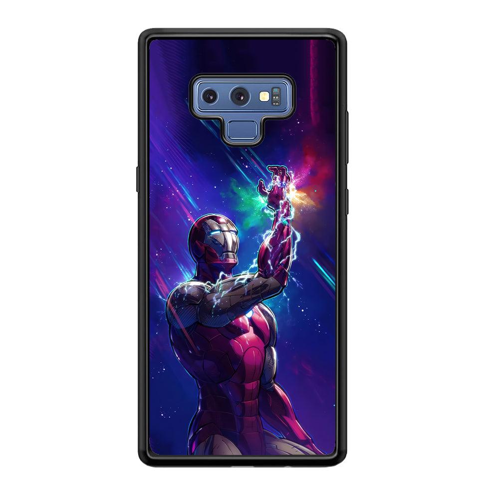 Iron Man Power of Infinity Samsung Galaxy Note 9 Case-Rubber Black (2D Case)-Oxvistore