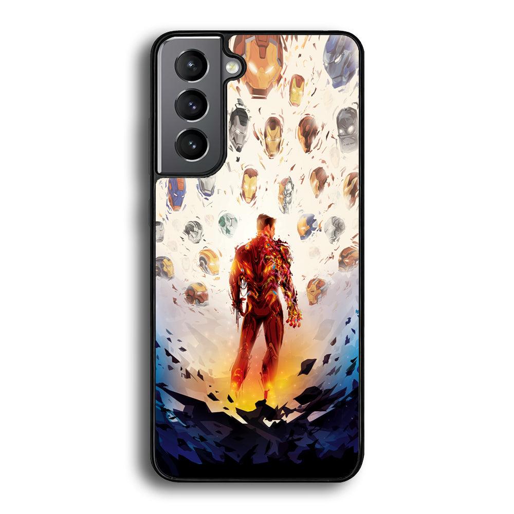 Iron Man Soul of Heroes Samsung Galaxy S23 Case-Rubber Black (2D Case)-Oxvistore