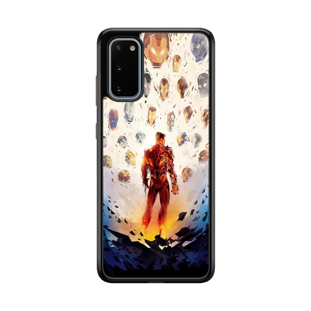 Iron Man Soul of Heroes Samsung Galaxy S20 Case-Rubber Black (2D Case)-Oxvistore