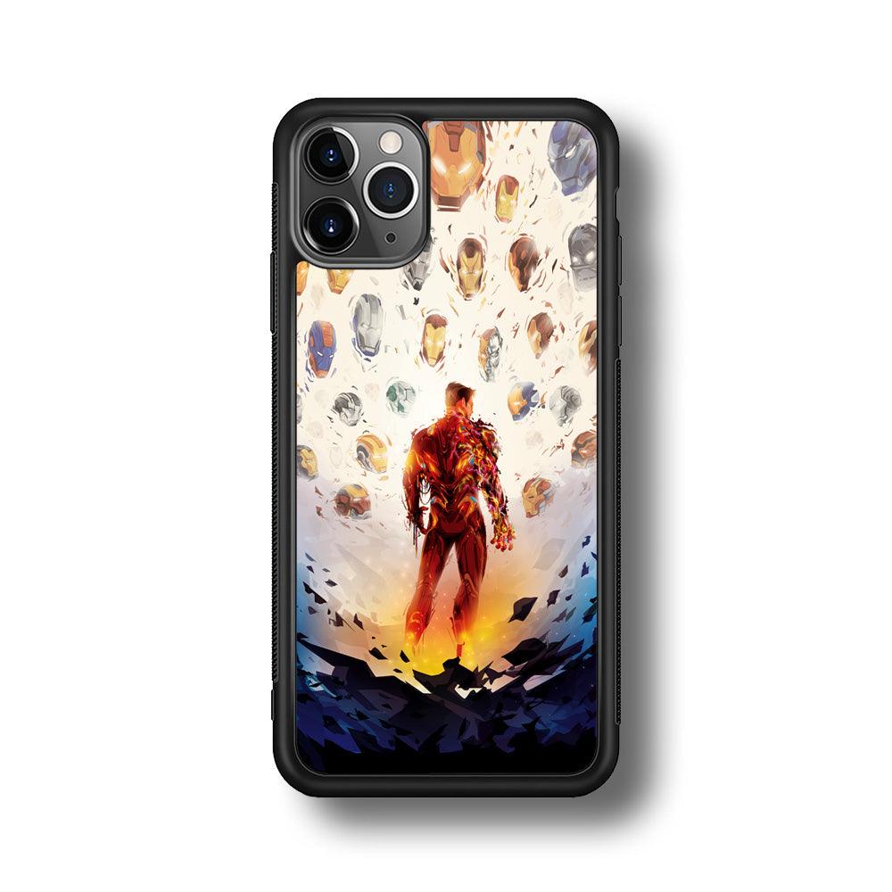 Iron Man Soul of Heroes iPhone 11 Pro Case-Rubber Black (2D Case)-Oxvistore