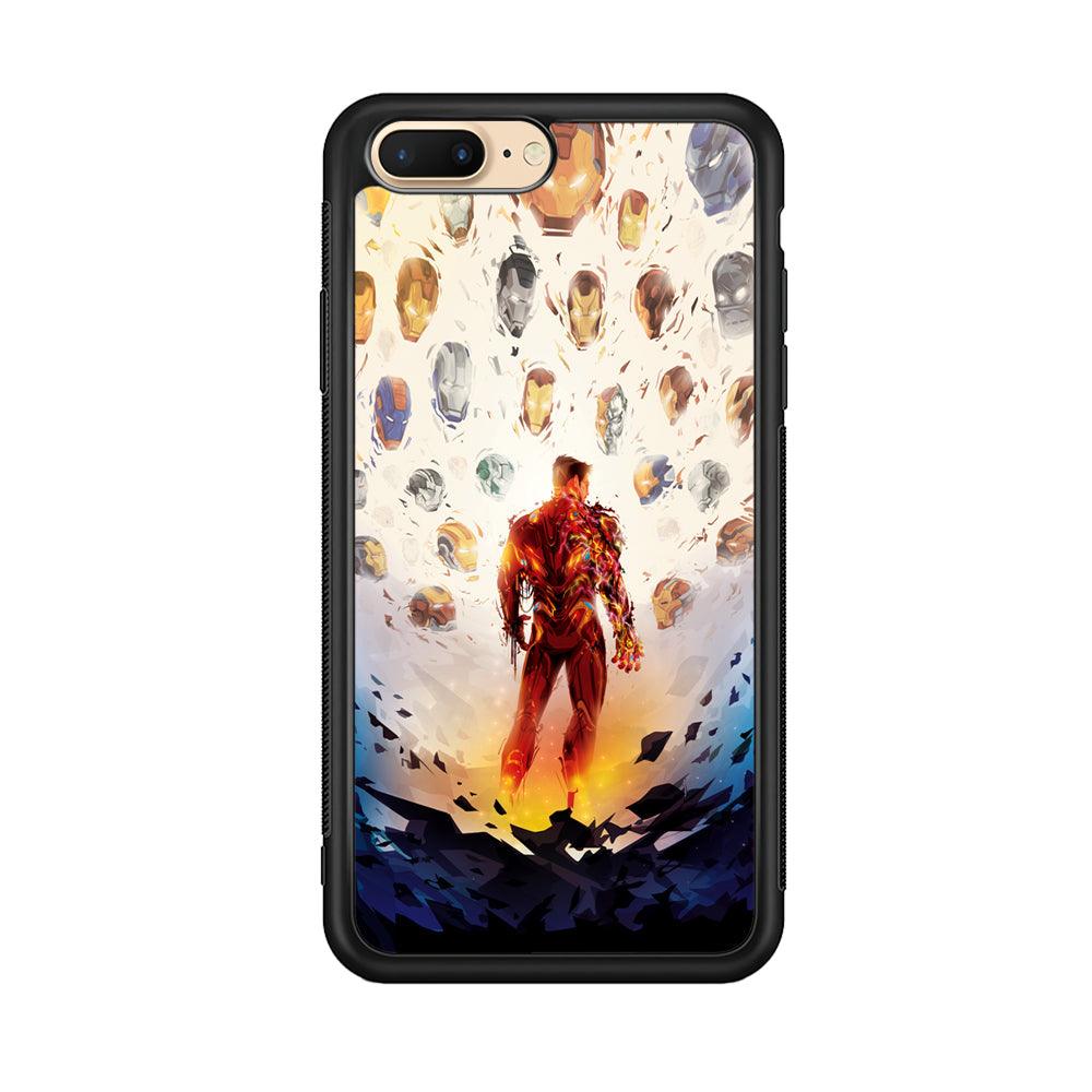 Iron Man Soul of Heroes iPhone 7 Plus Case-Rubber Black (2D Case)-Oxvistore