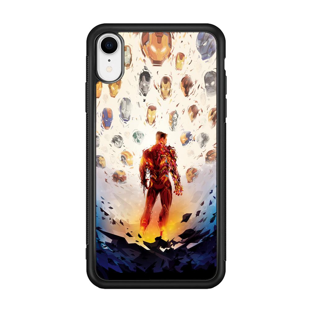 Iron Man Soul of Heroes iPhone XR Case-Rubber Black (2D Case)-Oxvistore