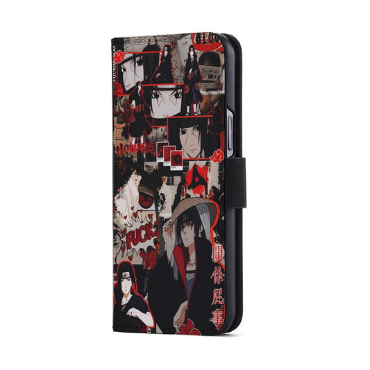 Itachi Uchiha Akatsuki Aesthetic Flip Wallet Phone Case-Oxvistore