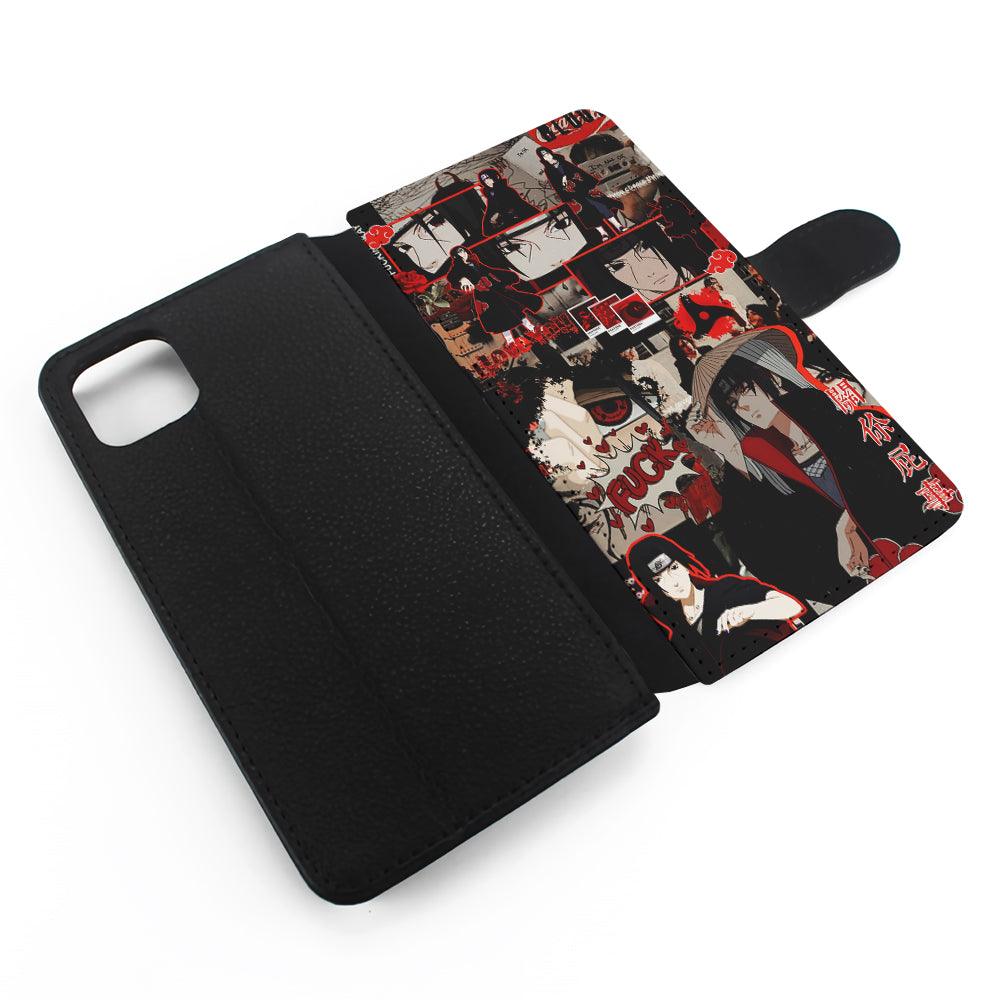 Itachi Uchiha Akatsuki Aesthetic Flip Wallet Phone Case-Oxvistore
