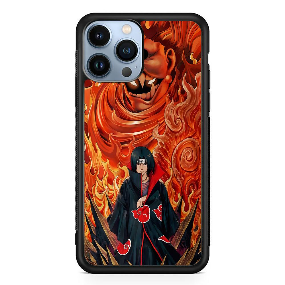 Itachi Uchiha Susanoo 2D Rubber Phone Case-Black-Oxvistore