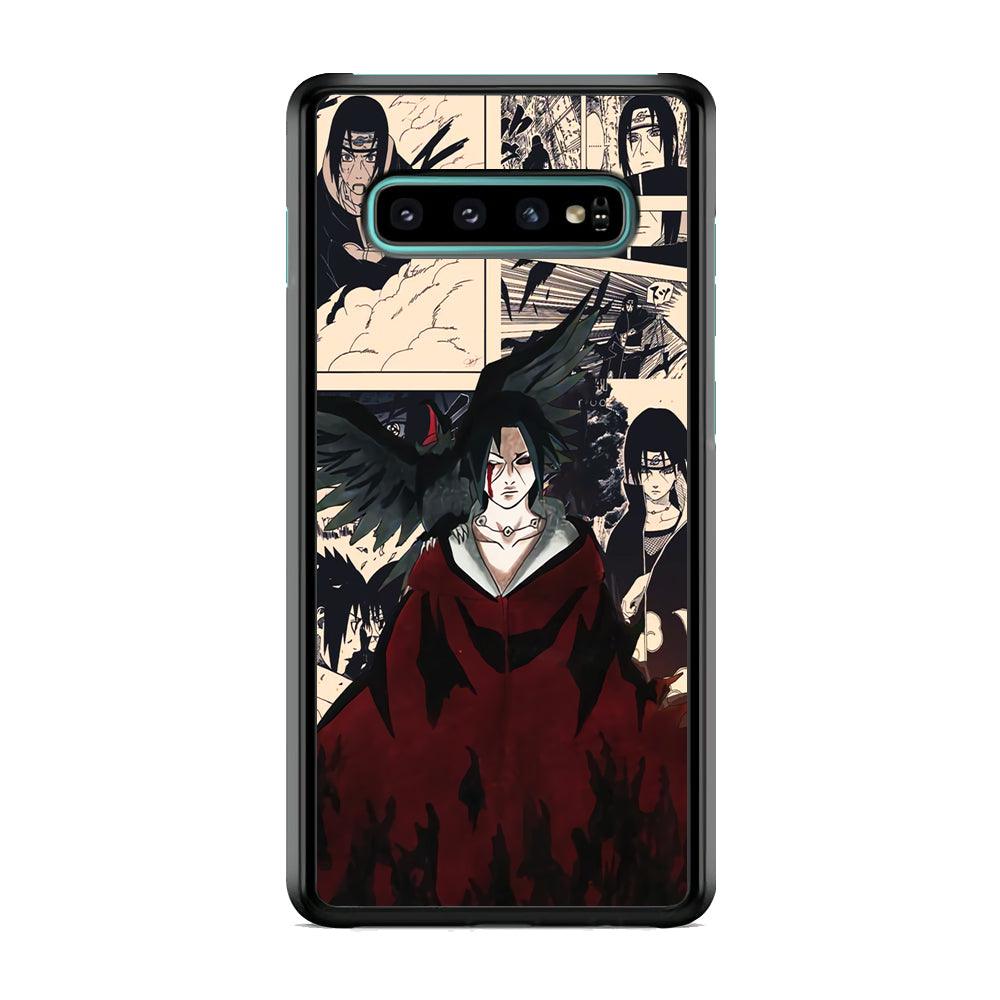 Itachi The Edo Tensei Breaker Samsung Galaxy S10 Plus Case-Rubber Black (2D Case)-Oxvistore